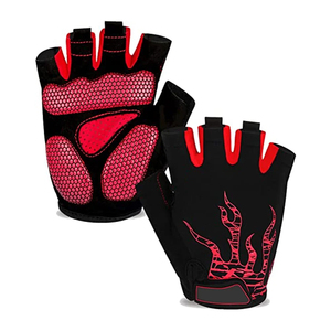 Gants de cyclisme VTT et vélo de route avec coussinet en gel, gants de sport respirants, protège-poignets, gants de vélo demi-doigts - Product Image 1