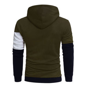 Design personnalisé pour hommes élégant sérigraphie pull-over à capuche Streetwear Slick sérigraphie à la mode tissu éponge - Product Image 3