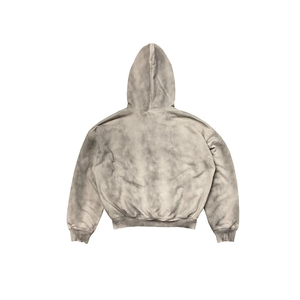 Sweats à capuche 3D vintage personnalisés pour hommes double couche épaules tombantes et fermeture éclair, sweats à capuche pour hommes lourds en détresse - Product Image 2
