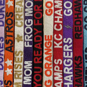 Customized Latest Design Beaded Sequin Women <b>Belt</b> Bag Strap <b>with</b> Nickel Plating Handmade - Product Image 1