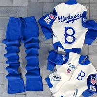 Set Jaket Varsity Merah BEST ROCK untuk Pria, Pakaian Jalanan, Mantel Baseball, Celana Jogging, Setelan Olahraga Musim Dingin, Ramah Lingkungan, Bernapas