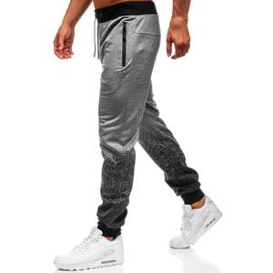 Pantalon de survêtement en coton respirant unisexe, confortable, imprimé, uni, taille élastique, poches latérales, pour la gym, les sports de plein air, disponible au printemps - Product Image 5