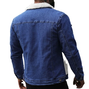 New Fashion Wholesale <b>Men's</b> <b>Denim</b> <b>Jackets</b> with Sherpa Fleece Waterproof & Breathable Hooded Front Logo High Street Style 2026 - Product Image 2