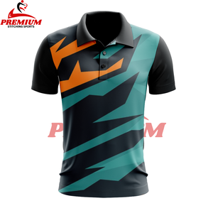 เสื้อกอล์ฟแบบระเหิดสำหรับทุกเพศเสื้อโปโลเสื้อกอล์ฟแบบแห้งเร็วดีไซน์ตามสั่งพิมพ์ลาย - Product Image 3