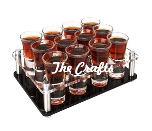Soporte de vidrio acrílico y acero de diseño fabuloso para utensilios de cocina soporte de vidrio decorativo a precio competitivo - Product Image 1
