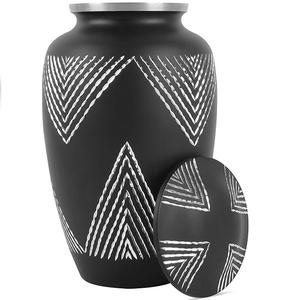 Urnas de Metal de diseño moderno con cenizas esmaltadas verdes, urna de cremación funeraria conmemorativa para adultos, hombres, mujeres, cenizas, cenizas humanas - Product Image 6