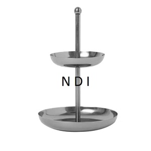 Diseño hecho a mano, soporte redondeado para servir pasteles de frutas, soporte plegable redondeado de 2 niveles, soporte para servidor de pasteles de frutas de estilo único - Product Image 1