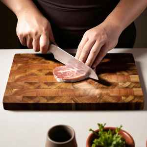 Planche à découper en bois et plateau de service rectangle-Durable Durable - Product Image 1
