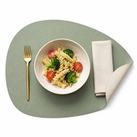 Sets de table réversibles, imperméables, antidérapants et lavables, ronds et carrés, pour la maison, la cuisine et les restaurants