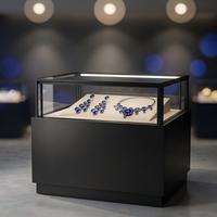 Vitrine d'exposition lumineuse à LED personnalisée en gros pour salles d'exposition, boutiques et présentoirs à bijoux