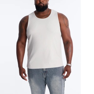 Débardeur de sport côtelé moulant en coton et élasthanne pour homme, idéal pour la course et l'entraînement, avec compression et coupe ajustée - Product Image 4