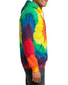 OEM Custom Wholesale Oversized Tie Dye Pullover Fleece <b>Hoodie</b> for Men hooded warm tie dye sweatshirt red and black - Product Image 2