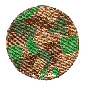 Good Quality Round Custom Seed Beaded Different Design <b>Cork</b> Drinking <b>Coaster</b> Household Accessories - Product Image 4