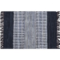 Tapis indien en coton de qualité supérieure, design bohème moderne, lavable, réversible, couleur personnalisable, fait main, pour