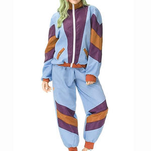 Chándales cortavientos de talla grande para mujer, nuevo diseño, cremallera completa, nailon, ligero, cortavientos de manga larga para mujer, nailon de retazos - Product Image 6