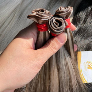 Vietnam Invisible Genius Super Double Peau Trame Extensions 100% Non Transformés Réel Cru Vierge Remy Cheveux Attaché À La Main Blanchiment Cheveux - Product Image 1