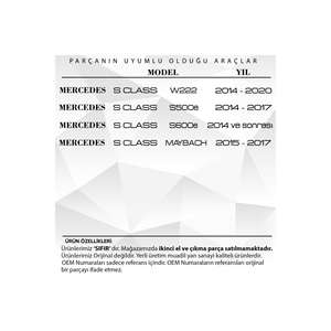 Kit de réparation de pied de toit ouvrant pour Mercedes Classe S W222, S500e,s600e, Maybach - Product Image 4