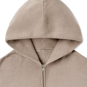 เสื้อมีฮู้ดแบบสวมศีรษะสำหรับผู้ชายผ้าคอตตอน/โพลีเอสเตอร์น้ำหนักเบามีซิปสองชั้นสำหรับฤดูหนาว - Product Image 1