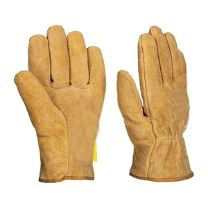 Guantes de conductor de alta resistencia Cuero de grano de vaca Antiestático Antideslizante Guantes DE SEGURIDAD duraderos para camión de trabajo Uso general - Product Image 6