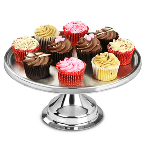 แท่นวางเค้กสแตนเลสแฟนซีสำหรับตกแต่งงานกิจกรรมการตกแต่งที่น่าสนใจที่วางเค้กช็อคโกแลตของตกแต่งขนมอบ - Product Image 4