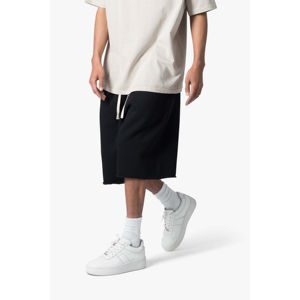 Venta al por mayor pantalones cortos de sudor transpirables logotipo personalizado de secado rápido OEM ultra venta al por mayor pantalones cortos de sudor holgados-Pantalones cortos negros para hombres - Product Image 3