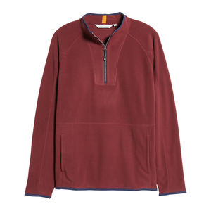 High Quality Custom Wholesale Pullover <b>Quarter</b> <b>Zip</b> Fleece Pullover <b>Men's</b> <b>Sweaters</b> Best Selling Breathable Fleece Pullover - Product Image 1