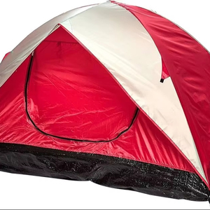 Tente manuelle moderne monocouche entièrement automatique, conception à 6 baleines, structure parapluie élégante, en polyester 170T avec bande argentée pour - Product Image 2