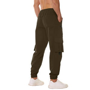 High Street Causal Jogger Sweatpants Men's Pants Side Pocket Stock Product Blank <b>Vintage</b> Straight Knitted Cotton Men's <b>Trousers</b> - Product Image 4