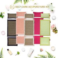 Ensemble de tapis et d'oreiller d'acupression, rembourrage en lin naturel de qualité supérieure et en fibres de noix de coco