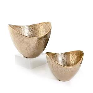 Stylish Design <b>Metal</b> Gold <b>Bowl</b> Premium Look Best Shape Serving <b>Bowl</b> for Restaurant Food Fruits Dates Serving <b>Bowls</b> - Product Image 1