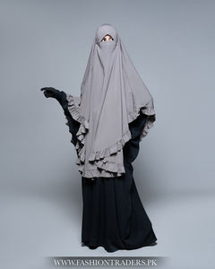 Robe traditionnelle musulmane à volants Khimar Hijab Tissu modeste et respirant disponible pour les commandes en gros dans le monde entier - Product Image 6