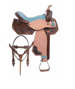 Sillines de cuero occidental de estilo inglés duradero, suministro al por mayor, accesorios de carreras de caballos para montar a caballo - Product Image 1