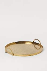 Plateaux de service en laiton de créateur de qualité supérieure avec des motifs ornés idéaux pour les cadeaux et les réceptions à la maison - Product Image 6