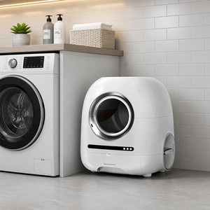 スマートABS猫用トイレ ワンタッチ自動清掃 WiFiリモコン OEM交換用トイレ砂 - Product Image 3