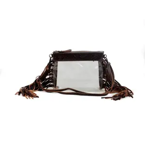 Premium Genuine Leather Bohemian Animal Print Zipper Pouch Makeup <b>Bag</b> <b>for</b> Travel and Daily Use All Seasons - Product Image 1