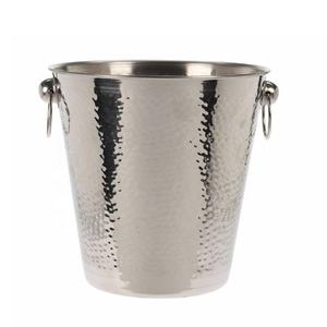 Seau à Champagne de glace de luxe de qualité supérieure pour les fournitures d'hôtels Seau à glace en acier inoxydable Refroidisseur de Champagne avec couvercle Langue - Product Image 5