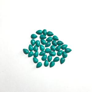 Wholesale AAA Quality 6x9mm Synthetic <b>Turquoise</b> Loose Pear Cabochon IGI Certified Calibrated Heat Treatment Low Price Gemstone - Product Image 2