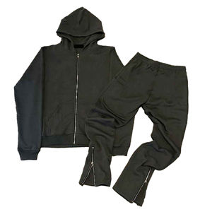 Ensembles unisexes de survêtements à logo personnalisé OEM ensembles de pantalons de survêtement et sweat à capuche zippé à impression bouffante 3d pour hommes - Product Image 6