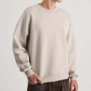 Haute qualité hommes automne 2026 printemps pull cou pull conception Simple épais chaud coupe ample grande taille écran imprimé - Product Image 4