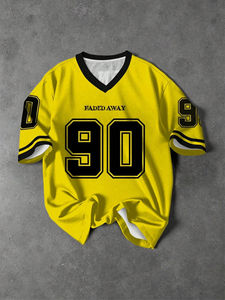 Uniforme de football américain 7v7 de haute qualité en gros - Impression personnalisée par transfert thermique, respirant, manches courtes pour l'été - Product Image 4