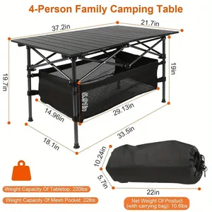 Nw 6LBS leggero in alluminio pieghevole tavolo da campeggio portatile all'aperto Picnic spiaggia barbecue Grill cortile Van vita con borsa per il trasporto - Product Image 2