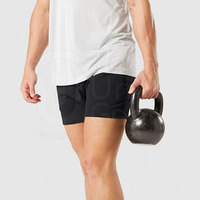 Pantalones Cortos Deportivos Casuales para Hombre, Diseño Moderno, Transpirables, de Secado Rápido, Material de Poliéster/Algodón, Diseño Sólido con Cordón Ajustable en la Cintura Media