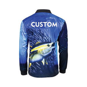 Vente en gros de chemises de pêche en polyester 100% fabriquées en usine, nouveau style, sublimation, imperméables, coupe-vent, vêtements de pêche très vendus - Product Image 2