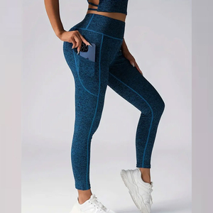 กางเกงโยคะเอวสูงสำหรับผู้หญิง ผ้ายีนส์ ระบายอากาศดี ออกแบบเองได้ ชุดออกกำลังกาย ขายส่ง - Product Image 5