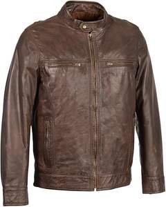 Veste en cuir de mode d'hiver pour hommes la plus vendue sur mesure avec un nouveau tissu teint en état de haute qualité traité - Product Image 1