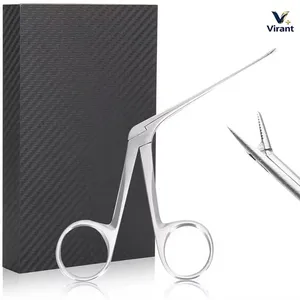 Pinzas Microquirúrgicas Profesionales para Oído, Herramienta de Cirugía de Otología, Acero Inoxidable, Manual - Product Image 1