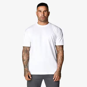 100% T-shirt en coton biologique pour hommes Jersey respirant Style de rue motif à carreaux Logo personnalisé à la mode pour les activités de plein air - Product Image 6