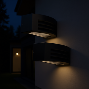 Lámpara de Pared Exterior LED de Aluminio Curvo, Impermeable, para Jardín, Diseño Elegante - Product Image 3