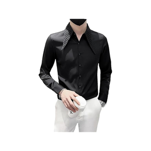 Chemise décontractée en coton à manches longues pour hommes Chemise de pêche à manches longues pour la randonnée, l'escalade et la chasse Chemise habillée pour hommes - Product Image 3