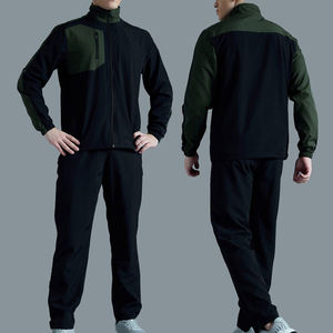 Veste légère d'extérieur pour hommes, vêtements de sport décontractés en polyester, survêtement de jogging, survêtement deux pièces pour hommes - Product Image 1
